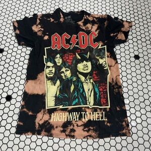AC/DC Tie-Dye Graphic T-Shirt size small
